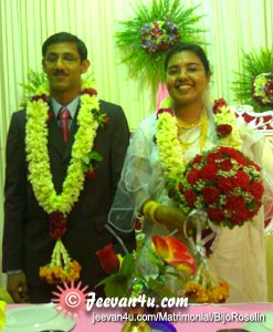 Bijo Roselin wedding at St. Jeroms Church Nazrath Nedumudy Alappuzha
